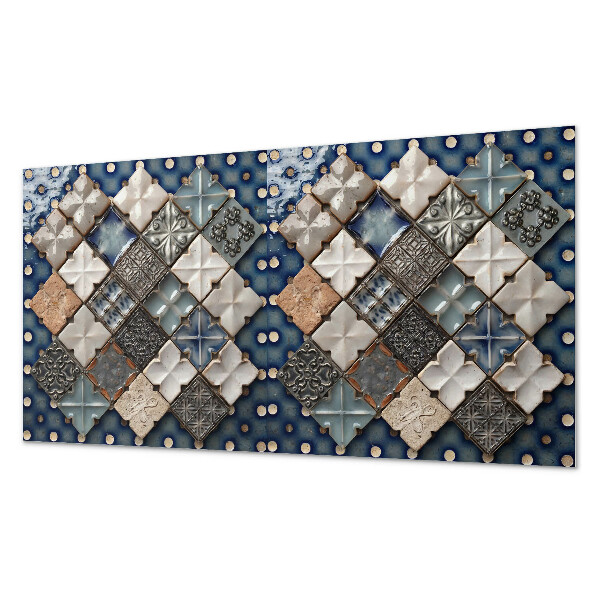 Panneau mural pvc Motif de carreaux de mosaïque