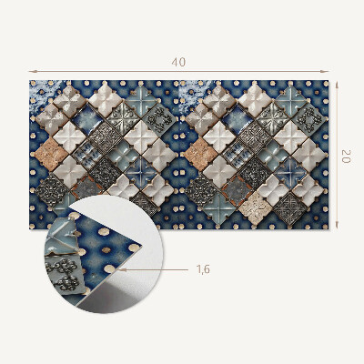 Panneau mural pvc Motif de carreaux de mosaïque