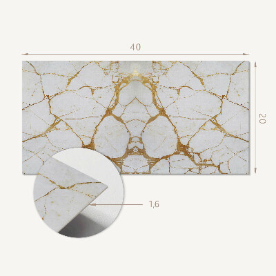 Panneau décoratif intérieur Marbre élégant avec veines