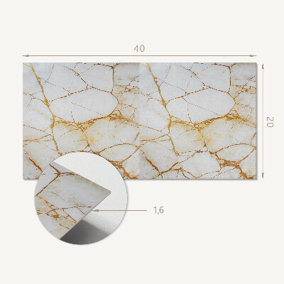 Revêtement mural intérieur Motif de marbre élégant