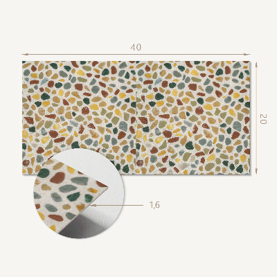 Panneau décoratif intérieur Motif de mosaïque en pierre