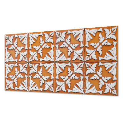 Panneau mural pvc Motif végétal sur carrelage