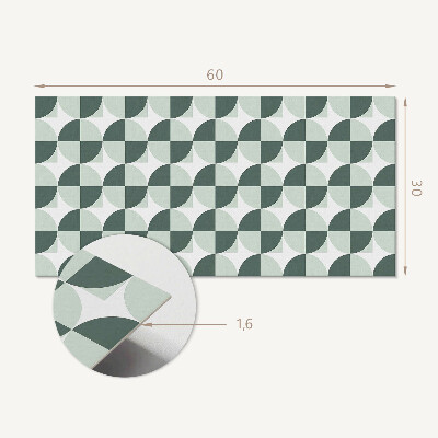 Revêtement mural intérieur Géométrie des cercles et des carrés