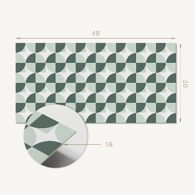 Revêtement mural intérieur Géométrie des cercles et des carrés