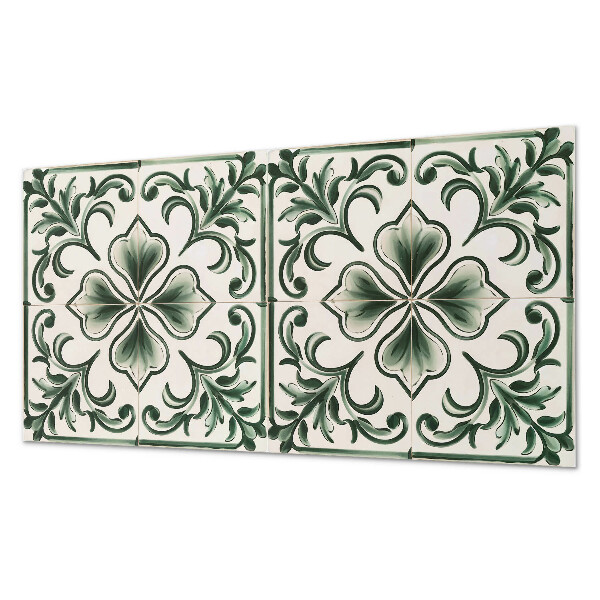 Panneau mural pvc Motif avec des feuilles et des coeurs