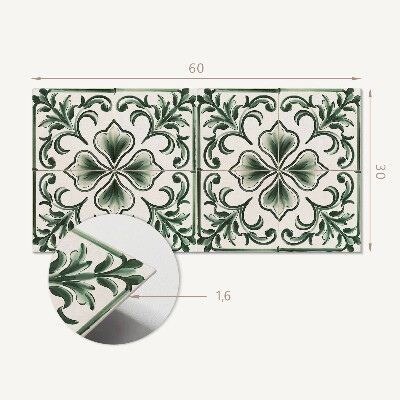 Panneau mural pvc Motif avec des feuilles et des coeurs