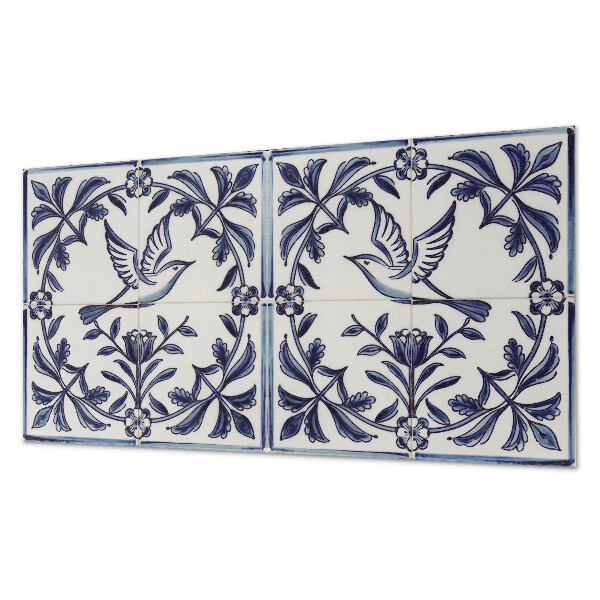 Panneau décoratif intérieur Motif d'oiseau parmi les plantes