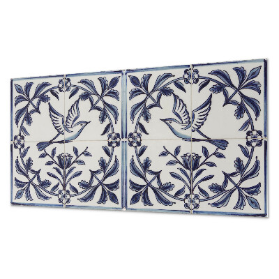 Panneau décoratif intérieur Motif d'oiseau parmi les plantes