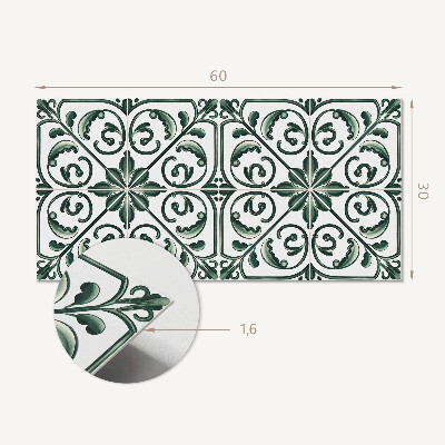 Panneau mural pvc Motif végétal avec ornements