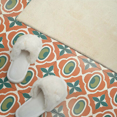 Panneau mural pvc Motif mosaïque avec un motif végétal