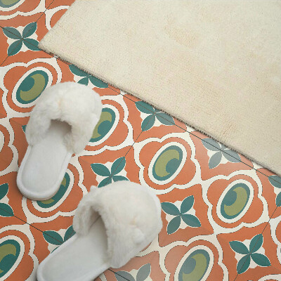 Panneau mural pvc Motif mosaïque avec un motif végétal