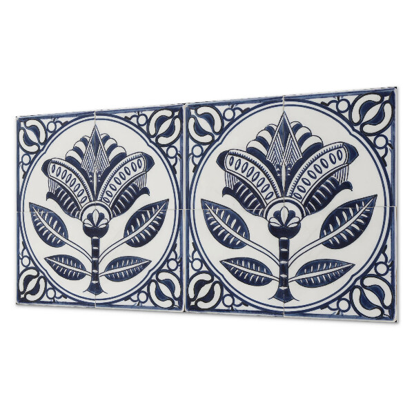 Panneau décoratif intérieur Motif floral en céramique