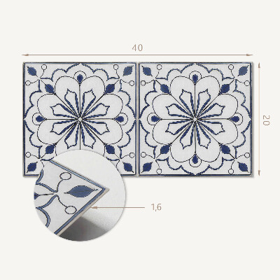 Revêtement mural intérieur Motif floral en céramique