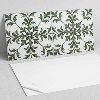 Panneau mural pvc Motif végétal sur le carrelage