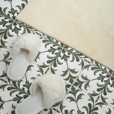 Panneau mural pvc Motif végétal sur le carrelage