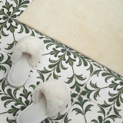 Panneau mural pvc Motif végétal sur le carrelage