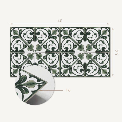 Panneau mural pvc Motif végétal avec ornements