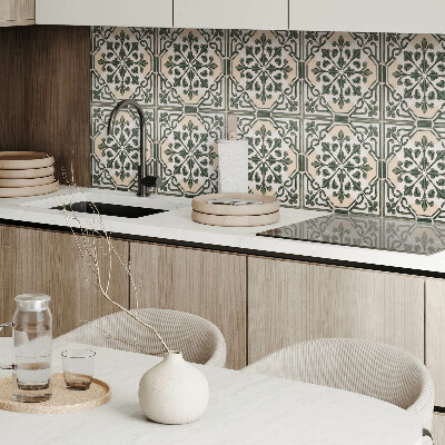 Revêtement mural intérieur Motif végétal sur le carrelage