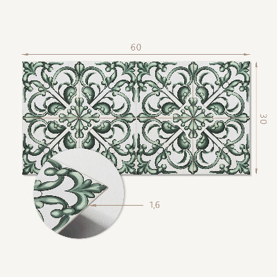 Panneau mural pvc Motif végétal en symétrie