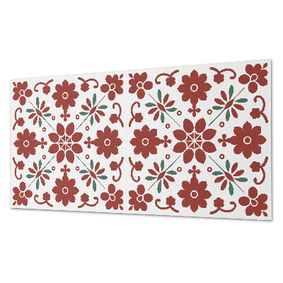 Panneau décoratif intérieur Motif floral avec des feuilles