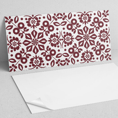 Panneau mural pvc Motif floral avec des feuilles