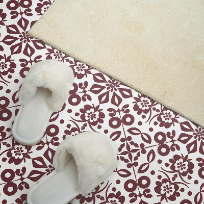 Panneau mural pvc Motif floral avec des feuilles