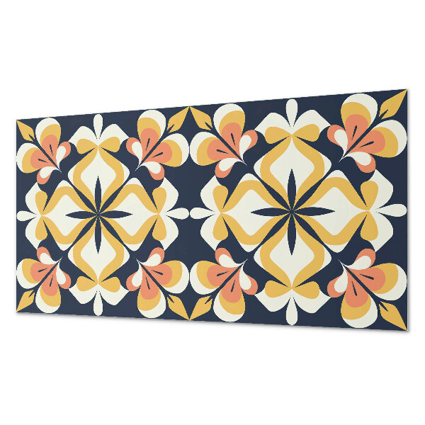 Panneau décoratif intérieur Motif floral géométrique