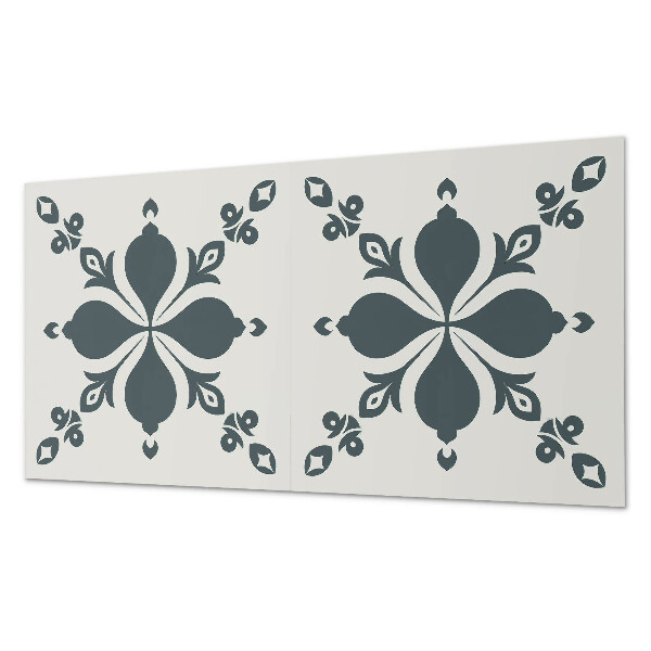 Revêtement mural intérieur Motif ornemental avec des feuilles