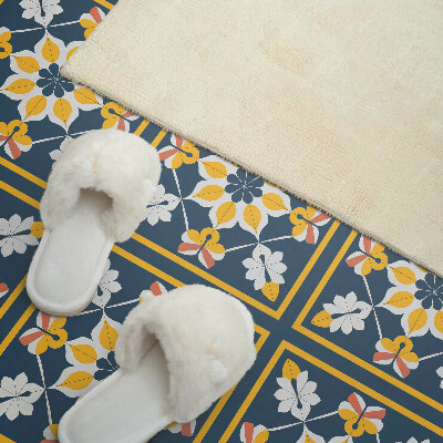 Panneau mural pvc Motif floral en symétrie