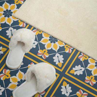 Panneau mural pvc Motif floral en symétrie