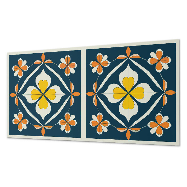 Panneau décoratif intérieur Motif floral avec symétrie