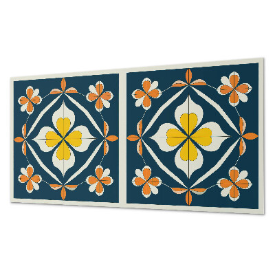 Panneau décoratif intérieur Motif floral avec symétrie