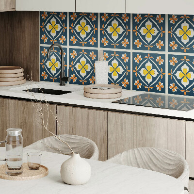 Panneau décoratif intérieur Motif floral avec symétrie