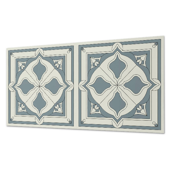 Revêtement mural intérieur Motif floral sur carrelage