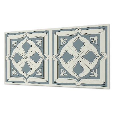 Revêtement mural intérieur Motif floral sur carrelage