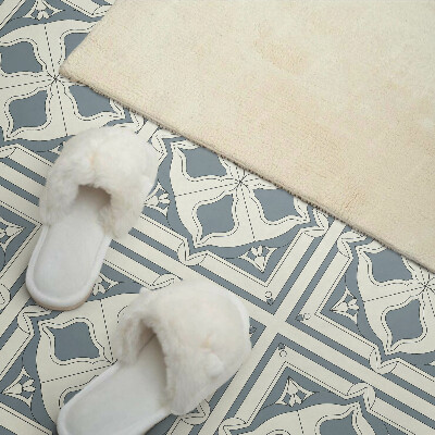 Revêtement mural intérieur Motif floral sur carrelage