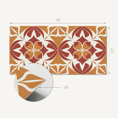 Revêtement mural intérieur Motif végétal symétrique