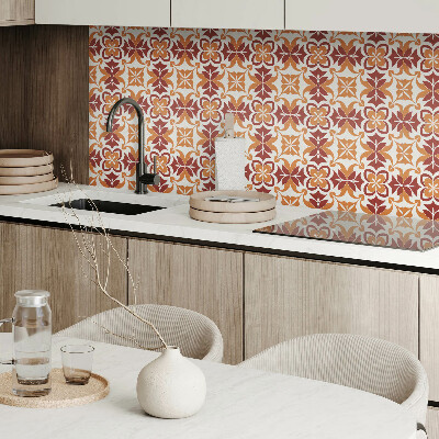 Panneau mural pvc Motif floral avec des feuilles