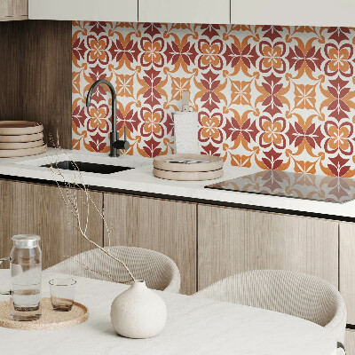 Panneau mural pvc Motif floral avec des feuilles