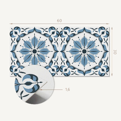 Revêtement mural intérieur Motif floral avec détails