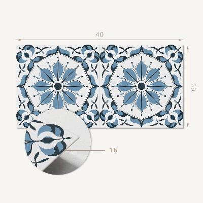 Revêtement mural intérieur Motif floral avec détails