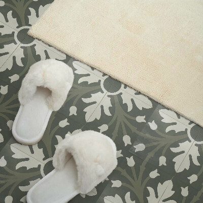 Panneau mural pvc Motif végétal sur carrelage