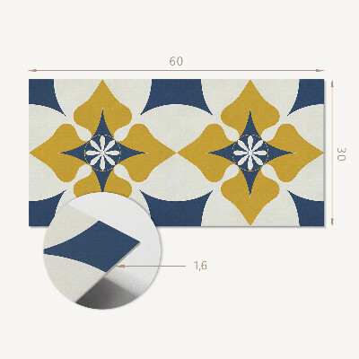 Revêtement mural intérieur Motif floral avec symétrie