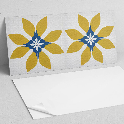 Panneau mural pvc Motif floral avec des feuilles