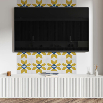 Panneau mural pvc Motif floral avec des feuilles