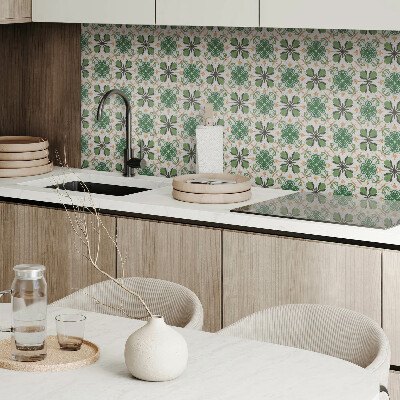 Panneau décoratif intérieur Motif floral en symétrie