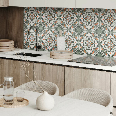 Revêtement mural intérieur Motif floral avec des feuilles