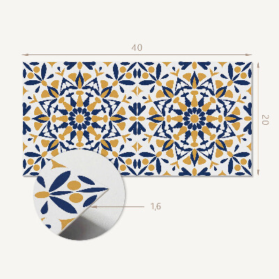 Panneau décoratif intérieur Motif floral en symétrie