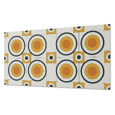 Panneau mural pvc Géométrie des cercles et des carrés