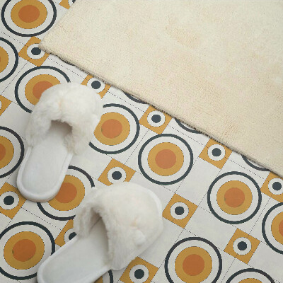 Panneau mural pvc Géométrie des cercles et des carrés